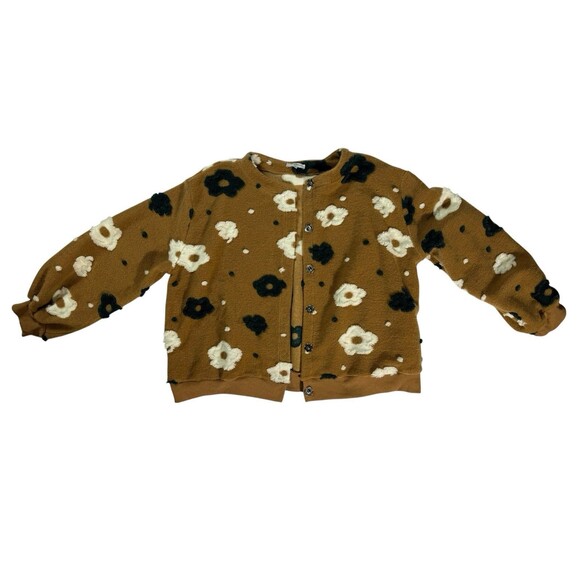 POLAGRAM UNIQUE TEXTURED FLORAL BOMBER HANNAH JACKET SZ 3XL!! - Picture 1 of 11